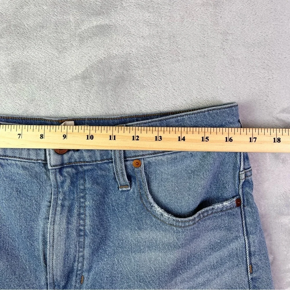 Madewell The Perfect Jean Shorts Size 31 Medium Wash Distressed Summer Casual Ba